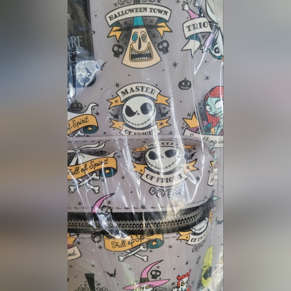 Loungefly The Nightmare Before Christmas Tattoo Art Mini Backpack - Picture 3 of 4
